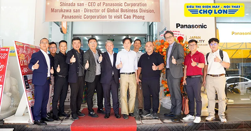 CEO toàn cầu và phái đoàn cấp cao Panasonic thăm Điện Máy Chợ Lớn, khẳng định vị thế đối tác chiến lược toàn diện