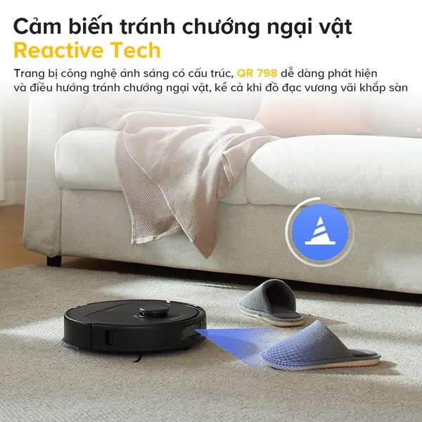 Robot Hút Bụi Lau Nhà Roborock QR 798 - Trắng