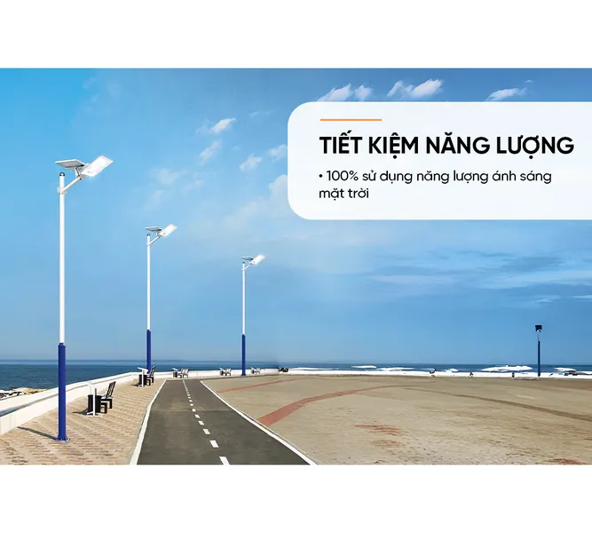 Đèn Đường Năng Lượng Mặt Trời Dùng Ngoài Trời, Sân Vườn Eco Sunhouse SHE-LECRTSE01.200W