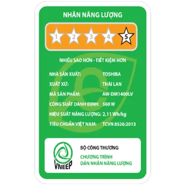 Máy Giặt Toshiba Inverter 13 Kg AW-DM1400LV(MK) 2