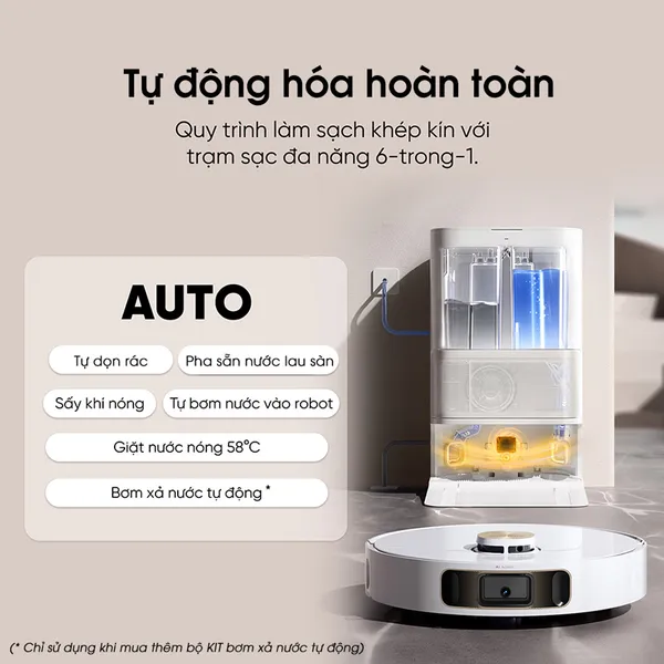Robot Hút Bụi Lau Nhà Dreame L10s Pro Ultra Heat