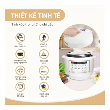 Nồi Cơm Áp Suất Masuto MSPC05 5.0 Lít 9