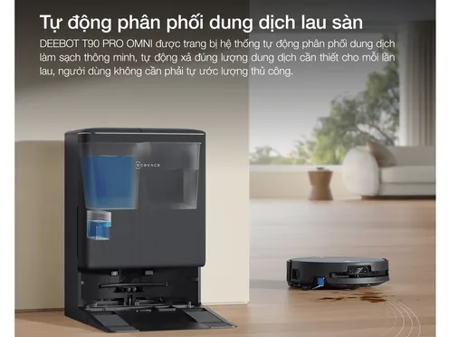 Robot Hút Bụi Thông Minh Ecovacs T90 PRO OMNI Màu Đen 21