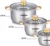 Bộ nồi inox 5 đáy Sunhouse SH781 16-20-24 cm