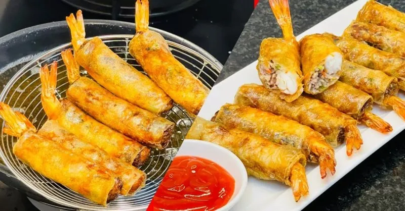 Cách làm chả giò tôm với 5 biến tấu đơn giản mà siêu ngon