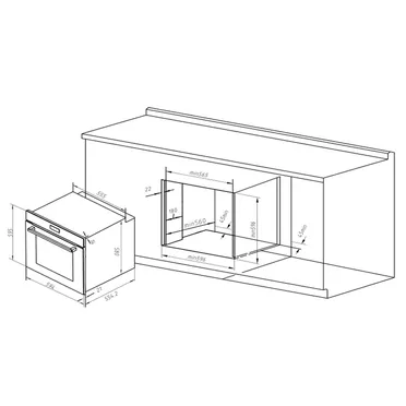 Lò Nướng Âm Tủ Hafele HC-O811B (495.10.035) 2