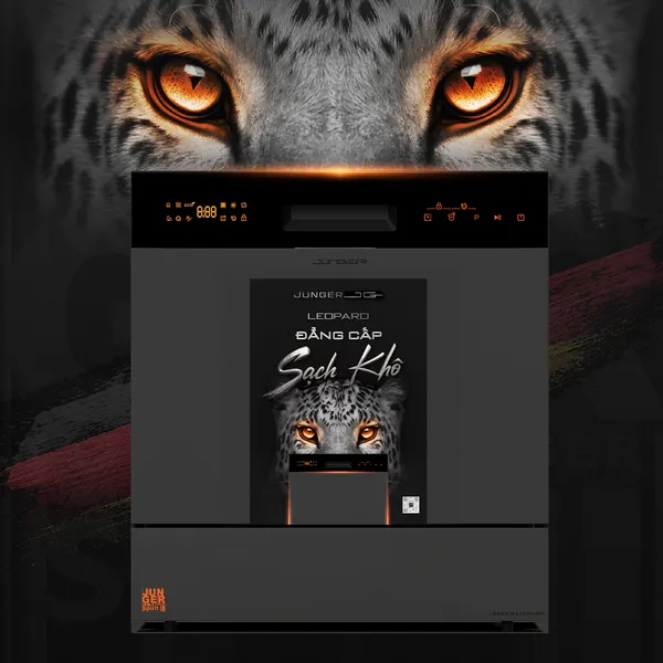 Máy Rửa Bát Junger Leopard DWJ-136-VG - Xuất Xứ Thái Lan
