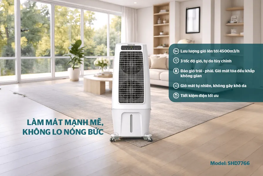 Máy Làm Mát Không Khí Sunhouse SHD7766