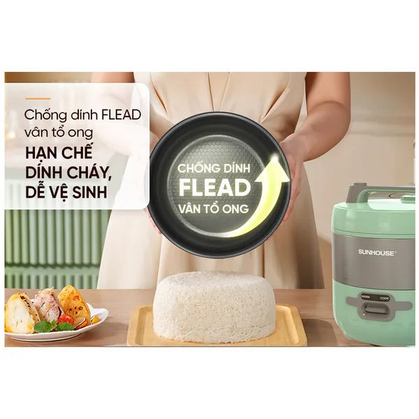 Nồi Cơm Điện Sunhouse SHD8604 1.8 Lít