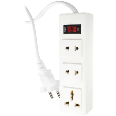 Ổ Cắm ĐQ 002A-02-2M (3 Lỗ Dây 2 Mét) 1