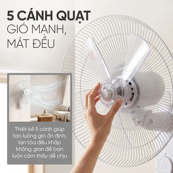 Quạt Treo Tường Có Điều Khiển Từ Xa Magic Eco A-258