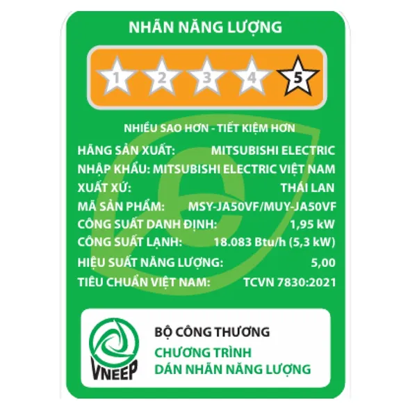 Máy Lạnh Mitsubishi Inverter 2 Hp MSY/MUY-JA50VF