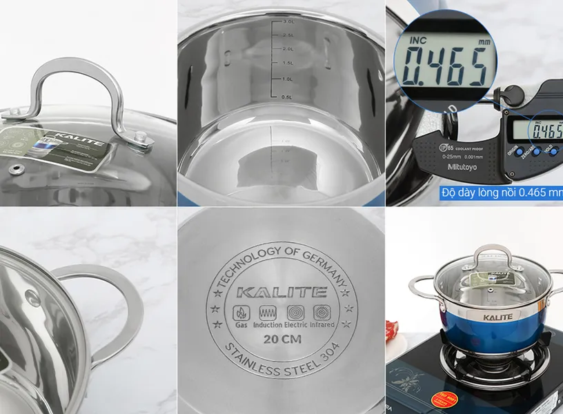 Bộ Nồi Inox 304 Cao Cấp Kalite KL-336
