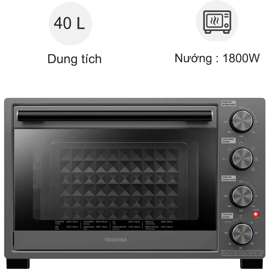 L&ograve; Nướng TL-MC40EZF(GR)