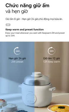 Nồi Điện Đa Năng LocknLock EJP186IVY 500W 1.6 Lít Màu Ngà 7