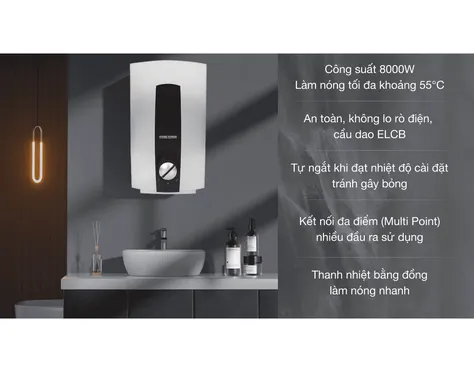 Máy Nước Nóng Trực Tiếp Đa Điểm Stiebel Eltron DHC 8 EC 8000W - Xuất Xứ Thái Lan 5