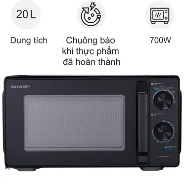 Lò Vi Sóng Sharp R-2040EH-BK 20 Lít