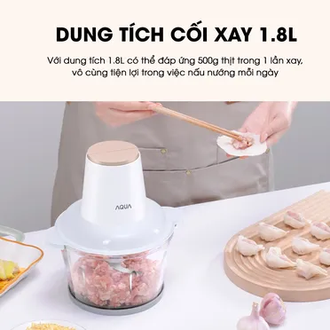 Máy Xay Thịt Aqua AQS-GGS201R(W)-VN 1.8 Lít 7