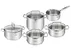 Bộ 5 Nồi Inox Cao Cấp Tefal Duetto Plus, Gồm Quánh 16cm/Nồi 18cm/Nồi 20/Nồi 22cm/Nồi 24cm