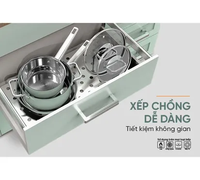 Bộ Nồi Chảo Inox 304 Sunhouse SHG608 10