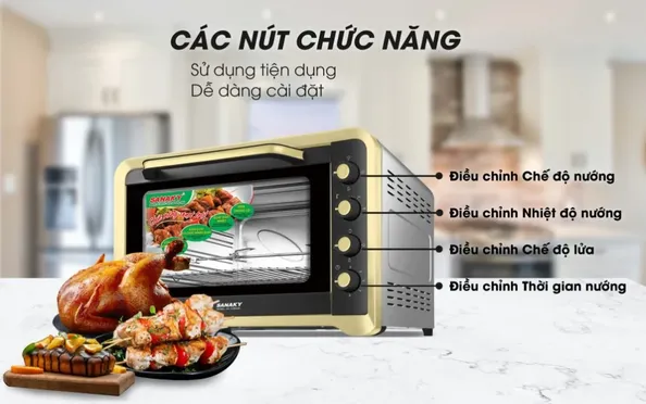 Lò Nướng Sanaky VH-129S2D 120 Lít 4