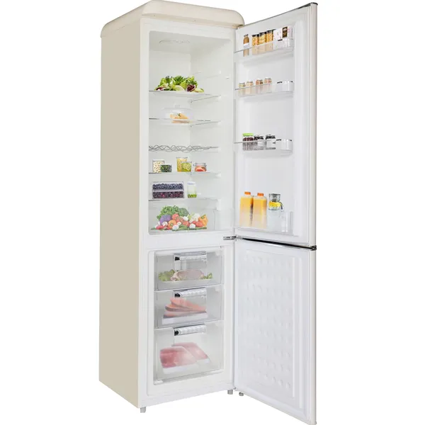 Tủ Lạnh Simplehome 280 Lít BCD-258VX Phong Cách Retro Màu Kem Ngăn Đá Dưới