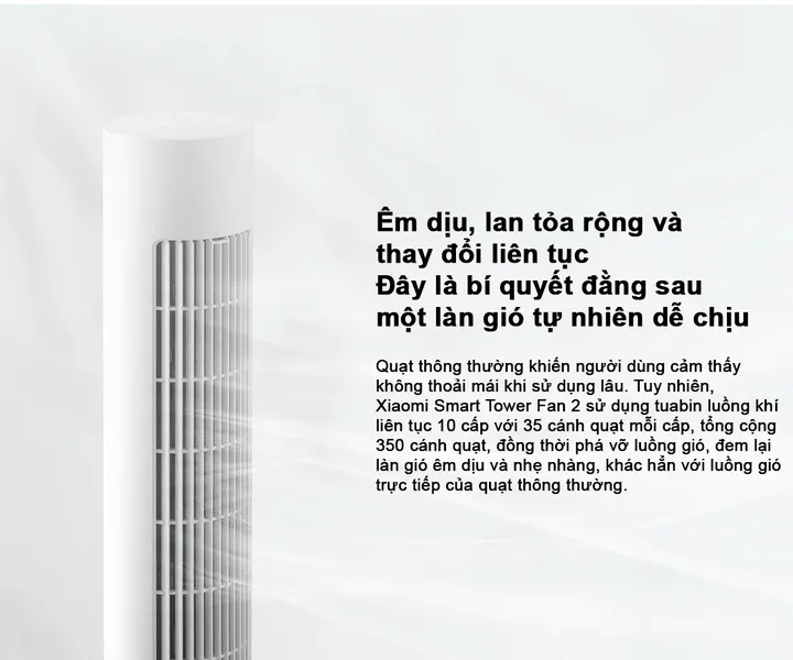 Quạt Xiaomi Smart Tower Fan 2 EU (BHR8846EU)