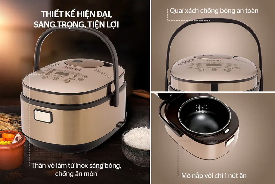 Nồi Cơm Điện Cao Tần Sunhouse SHD8955 1.5 lít