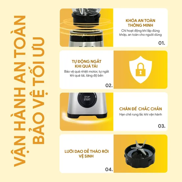 Máy Xay Sinh Tố Đa Năng BlueStone BLB-5345 800W