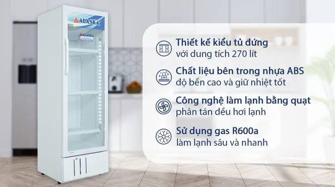Tủ Mát Alaska 270 Lít LC-455H 0