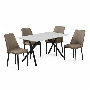 Bộ Bàn ăn TB1146 + 4 Ghế ăn CY5290 0