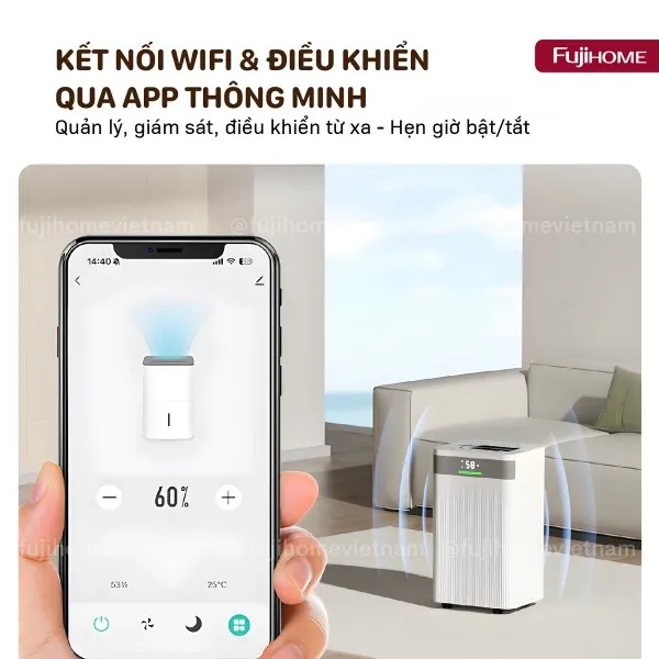 Máy Hút Ẩm Dân Dụng Fujihome DH20NW