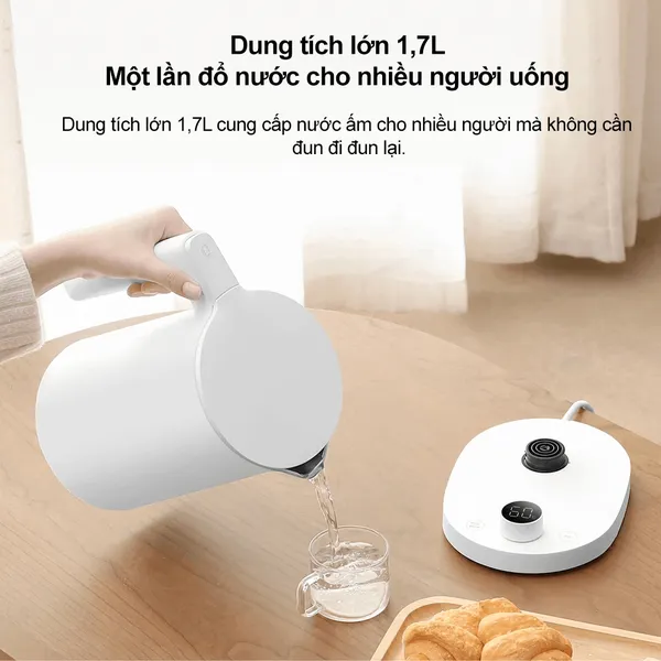 Ấm Đun Nước Xiaomi Smart Kettle 2 Pro EU (BHR9107EU) 1.7 Lít