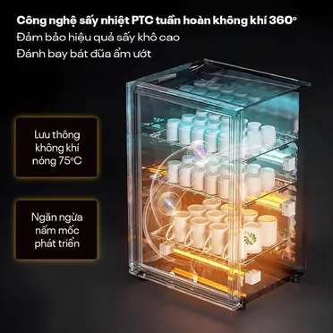 Tủ Sấy Chén Bát Tiệt Trùng Fujihome DD128 4
