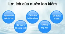 10 lợi &iacute;ch tuyệt vời của nước ion kiềm đối với sức khỏe
