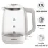 Bình Đun Siêu Tốc Thủy Tinh Simplehome G1318 1.7 Lít