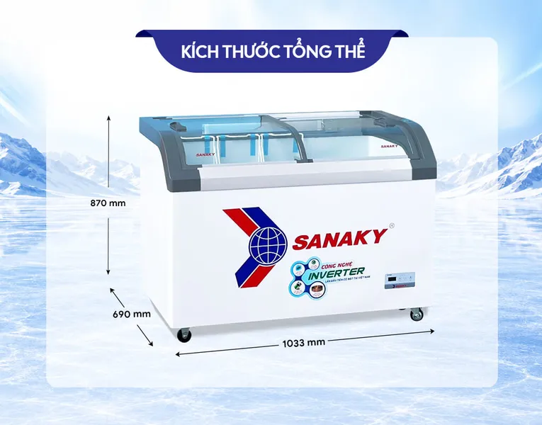 Tủ Đông Sanaky Inverter 280 Lít VH-3899K3B