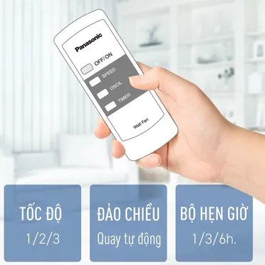 Quạt Treo Tường Có Remote Panasonic F-409M 57.5W 5
