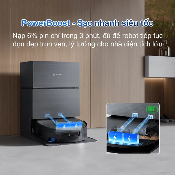Robot Hút Bụi Lau Nhà Ecovacs Deebot X11 Pro Omni