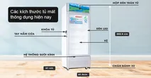 C&aacute;c k&iacute;ch thước tủ m&aacute;t th&ocirc;ng dụng hiện nay