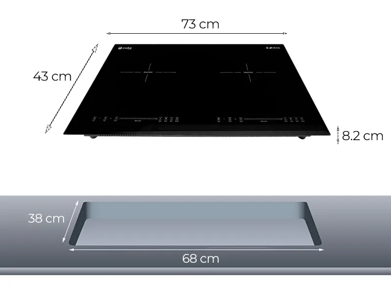 Bếp Điện Từ Đôi Iruka I-28
