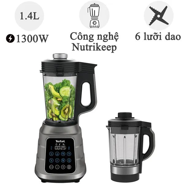 Máy Xay Sinh Tố Và Làm Sữa Hạt Đa Năng Tefal UBB BL985A31 - 1300W