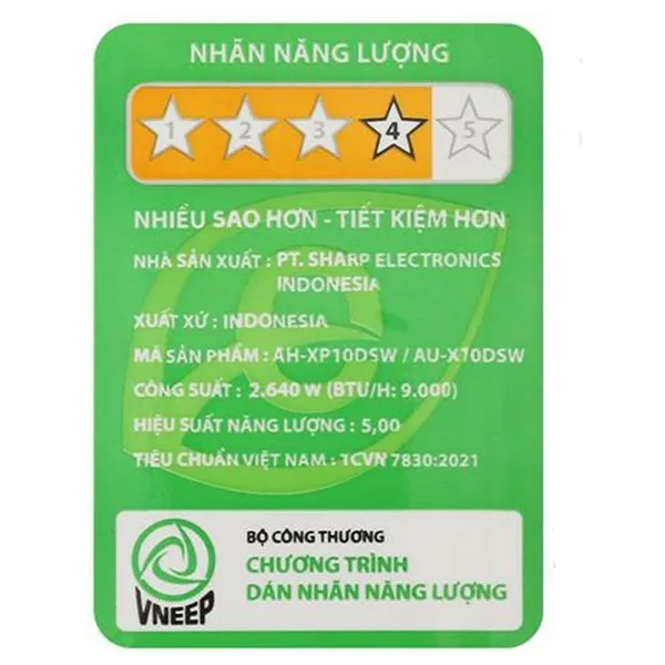 Máy lạnh Sharp Inverter 1 Hp AH-XP10DSW