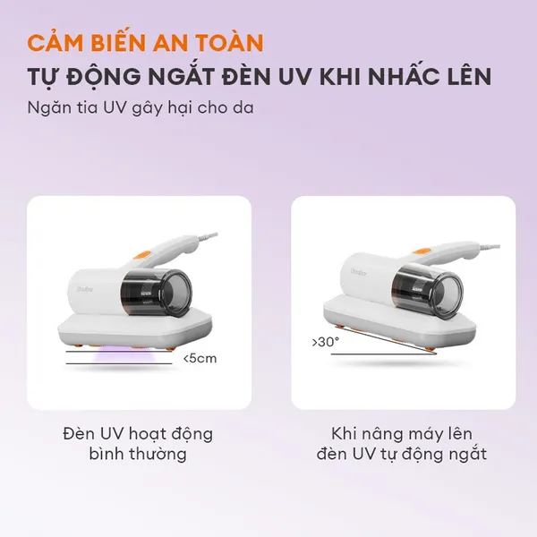 Máy Hút Bụi Nệm Sofa Gaabor VCD10M-WH02A Diệt Khuẩn Tia UV