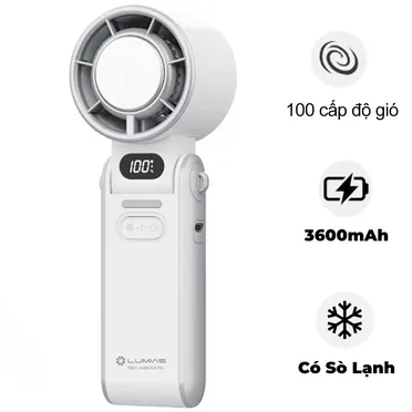 Quạt Cầm Tay Mini Có Sò Lạnh Lumias F3600