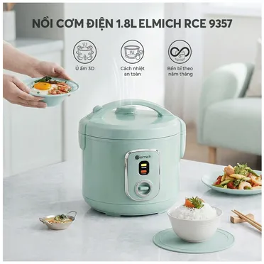 Nồi Cơm Điện Elmich RCE9357 1.8 Lít 6