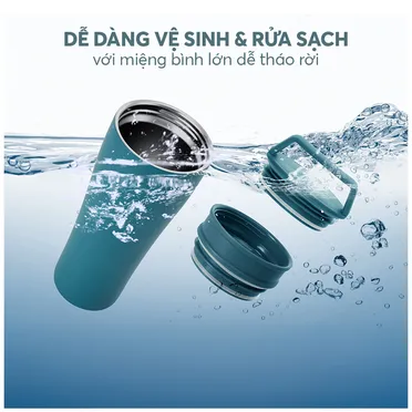 Cốc Giữ Nhiệt Inox 304 Elmich EL8374SB 600ml 12