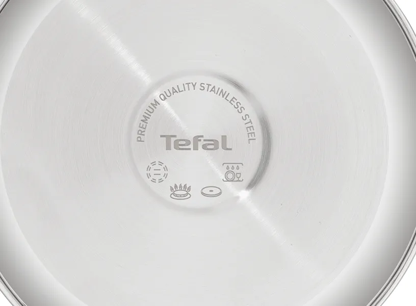 Quánh Inox Liền Khối Có Nắp Tefal Starter E3252395 - 18cm