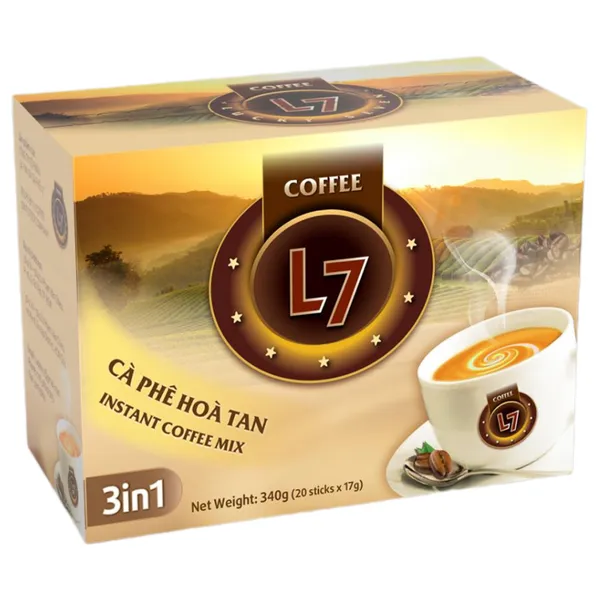 Cà Phê Hòa Tan L7 3in1 - Loại Hộp 340g