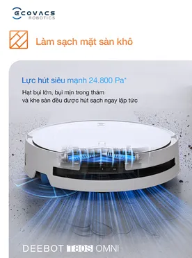 Robot Hút Bụi Thông Minh Ecovacs T80S OMNI Màu Đen 16